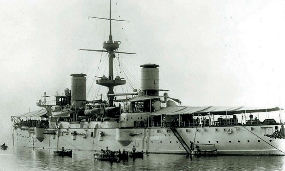 Крейсер «Pueyrredon» вскоре после вступления в строй