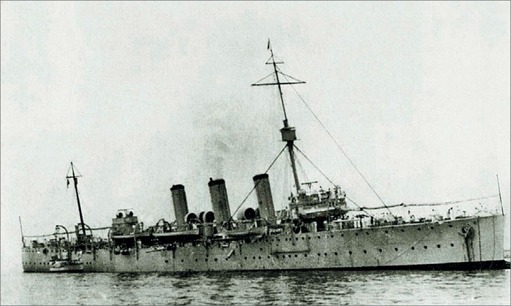 Легкий крейсер «Baia» после модернизации