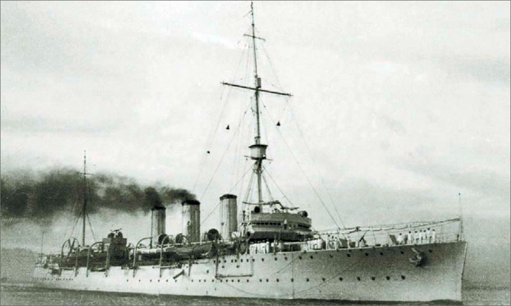 Легкий крейсер «Baia» после модернизации