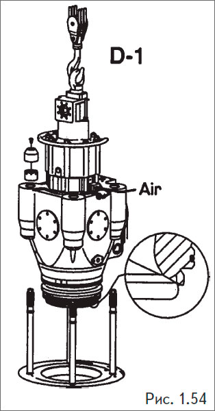 После постановки выпускного клапана сразу подвести воздух, чтобы клапан был в закрытом состоянии, произвести обжатие гаек. 