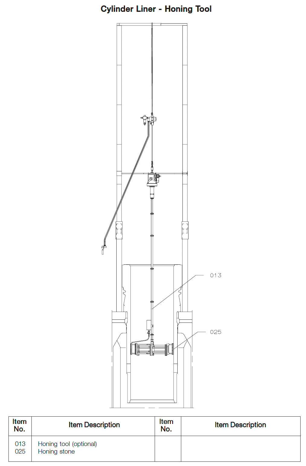 Cylinder Liner - Honing Tool