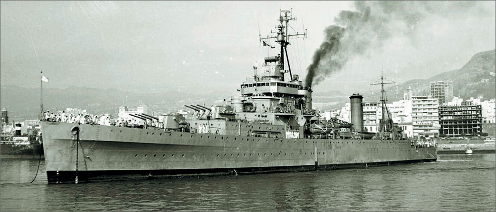 Крейсер «La Argentina» после модернизации, конец 50-х, начало 60-х гг.