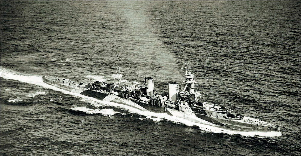 Крейсер «Frobisher», 1942 г.