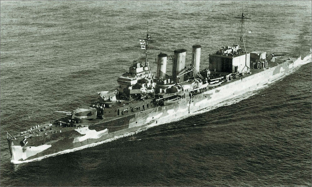 Тяжелый крейсер «Suffolk», 1941 г.