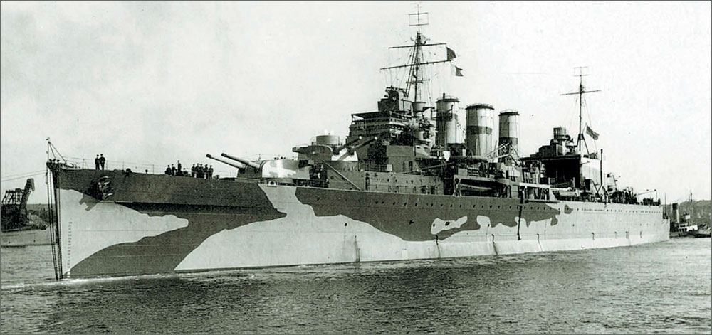  Тяжелый крейсер «Suffolk», 1944 г.