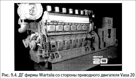ДГ фирмы Wartsila со стороны приводного двигателя Vasa 20