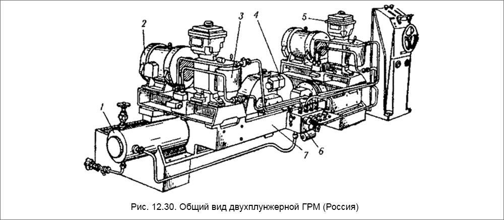 Общий вид двухплунжерной ГРМ (Россия)