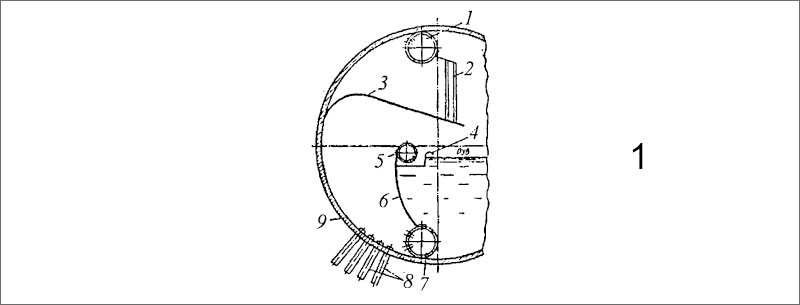 Внутрибарабанное сепарирующее устройство судового котла «Ла-Монт»