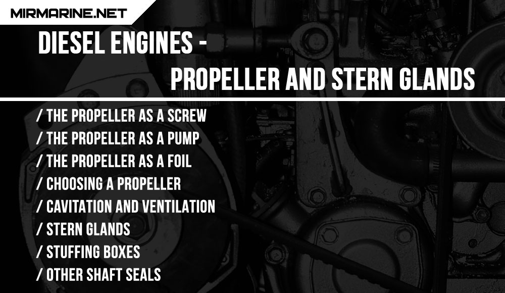 Diesel Engines - Propeller and stern glands